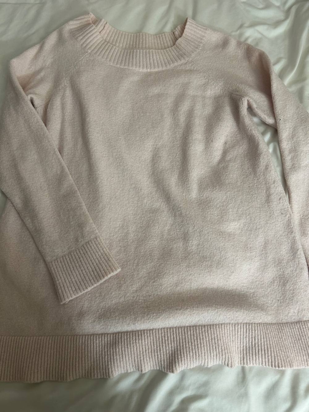 LOFT Pale Pink Crewneck Sweater